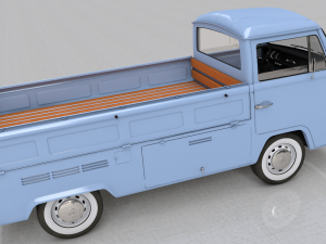 volkswagen pickup single cab 1974 Modelo 3D