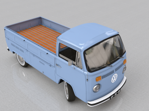 volkswagen pickup single cab 1974 Modelo 3D