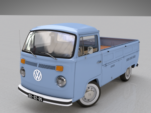 volkswagen pickup single cab 1974 Modelo 3D