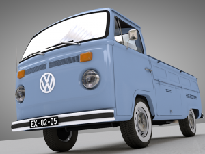 volkswagen pickup single cab 1974 Modelo 3D