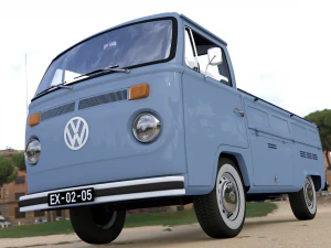 volkswagen pickup single cab 1974 3D Model
