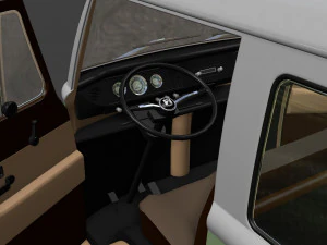 Volkswagen t2 bay window 1974 3D Model