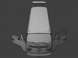 Volkswagen t2 bay window 1974 3D Model