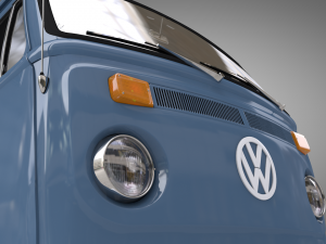 volkswagen t2 pick-up double cab 1974 Model 3D