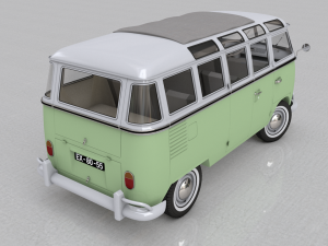 volkswagen t1 split screen 1967 Model 3D