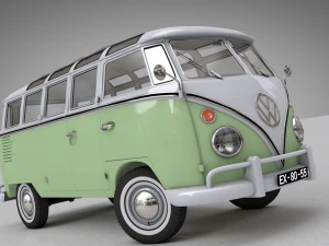 volkswagen t1 split screen 1967 3D Model