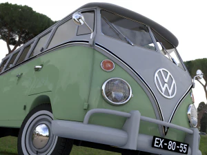 volkswagen t1 split screen 1967 3D Model