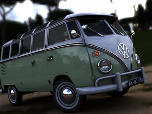 volkswagen t1 split screen 1967 3D Model