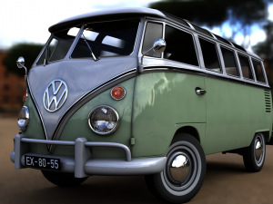volkswagen t1 split screen 1967 Model 3D