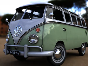 volkswagen t1 split screen 1967 3D Model