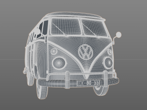 volkswagen t1 split screen 1967 Model 3D