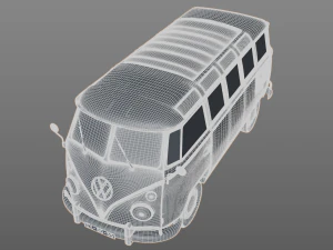volkswagen t1 split screen 1967 3D Model