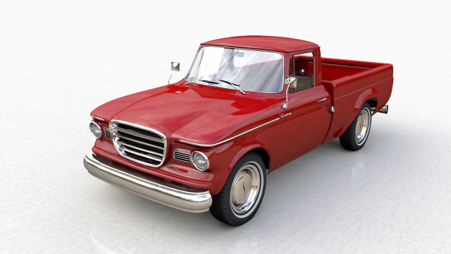 studebaker champ 1964 3D Model .c4d .max .obj .3ds .fbx .stl .blend 