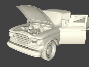 studebaker champ 1964 3D Model