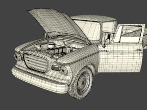 studebaker champ 1964 3D Model