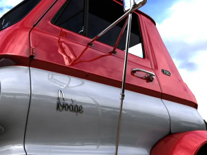 dodge l700 tilt cab truck 1969 3D Model