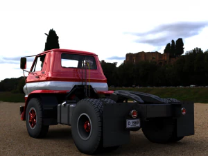 dodge l700 tilt cab truck 1969 3D Model