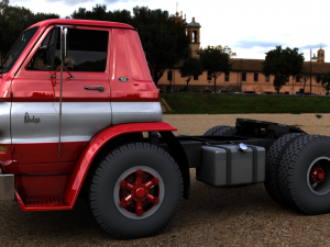 dodge l700 tilt cab truck 1969 3D 모델