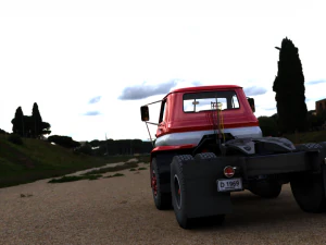dodge l700 tilt cab truck 1969 3D Model