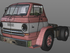 dodge l700 tilt cab truck 1969 3D 모델