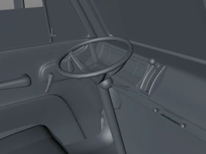 dodge l700 tilt cab truck 1969 3D Model