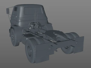dodge l700 tilt cab truck 1969 3D Model