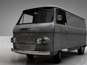 commer fc van 1968 3D Model