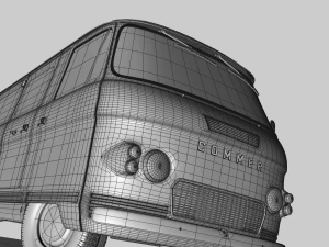 commer fc van 1968 3D Model