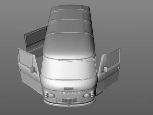 commer fc van 1968 3D Model