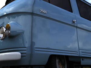 commer 2500 bus 1968 3D Model