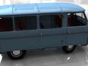 commer 2500 bus 1968 3D Model