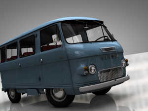 commer 2500 bus 1968 3D मॉडल