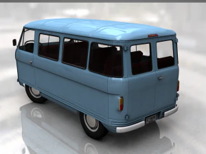 commer 2500 bus 1968 3D Model