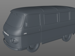 commer 2500 bus 1968 3D मॉडल