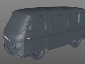 commer 2500 bus 1968 3D Model
