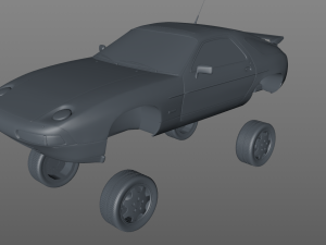 porsche 928 gt 1991 Model 3D