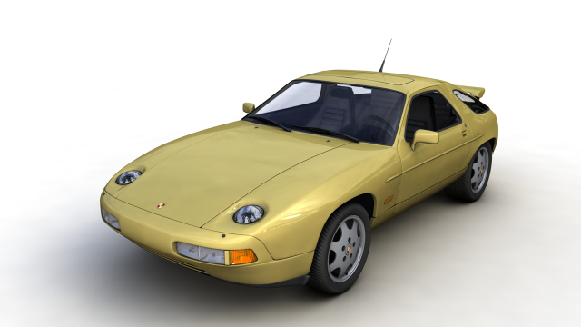 porsche 928 gt 1991 Model 3D .c4d .max .obj .3ds .fbx .stl .blend 