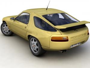 porsche 928 gt 1991 Model 3D