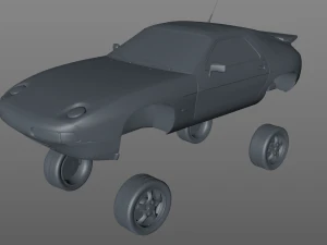 porsche 928 gts 1992 3D Model