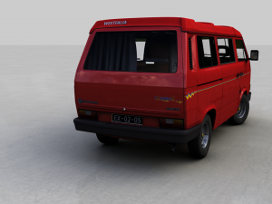 volkswagen camping westfalia california lt 1987 3Dモデル