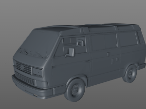 volkswagen camping westfalia california lt 1987 3Dモデル