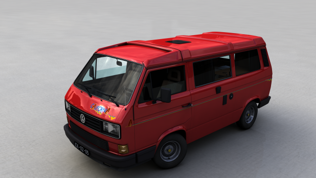 volkswagen camping westfalia california lt 1987 3Dモデル .c4d .max .obj .3ds .fbx .stl .blend