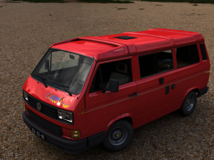 volkswagen camping westfalia california lt 1987 3Dモデル