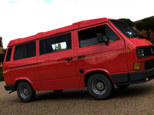 volkswagen camping westfalia calif&oacute;rnia lt 1987 Modelo 3D