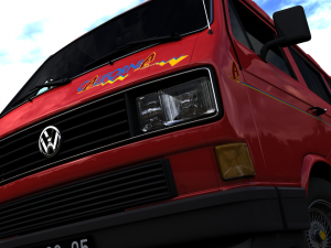volkswagen camping westfalia california lt 1987 3Dモデル
