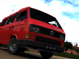 volkswagen camping westfalia calif&oacute;rnia lt 1987 Modelo 3D