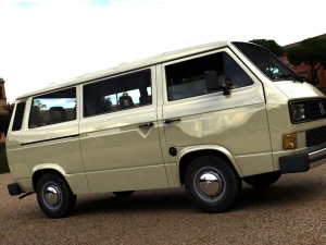 volkswagen transporter t25 caravelle &ocirc;nibus 1987 Modelo 3D