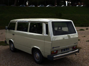 volkswagen transporter t25 caravelle &ocirc;nibus 1987 Modelo 3D