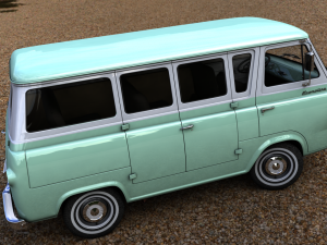 Econoline E100 Window Van 1962 3D Model