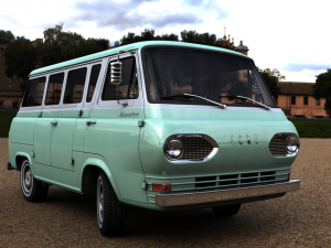 Econoline E100 Window Van 1962 3D Model